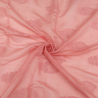 Chanderi Embroidery Fabric