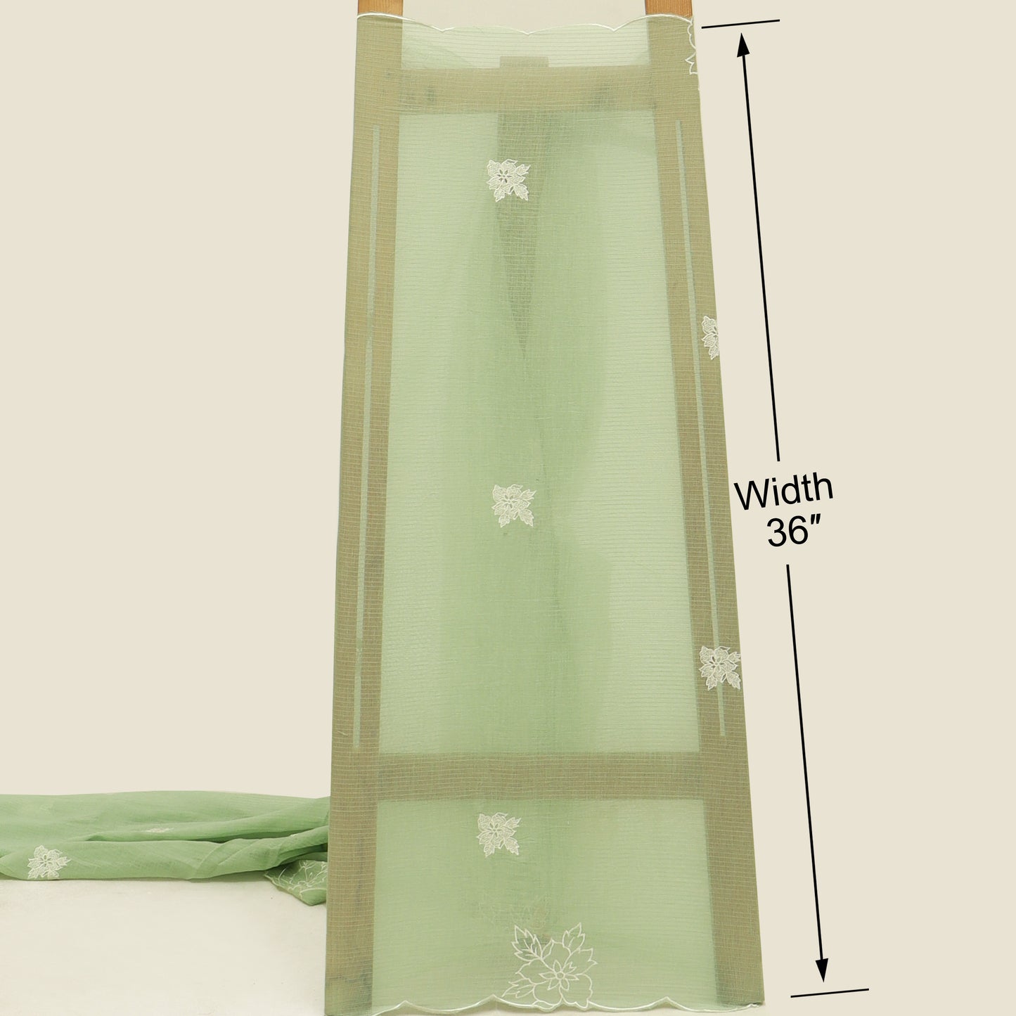 Mul Chanderi Embroidery Fabric