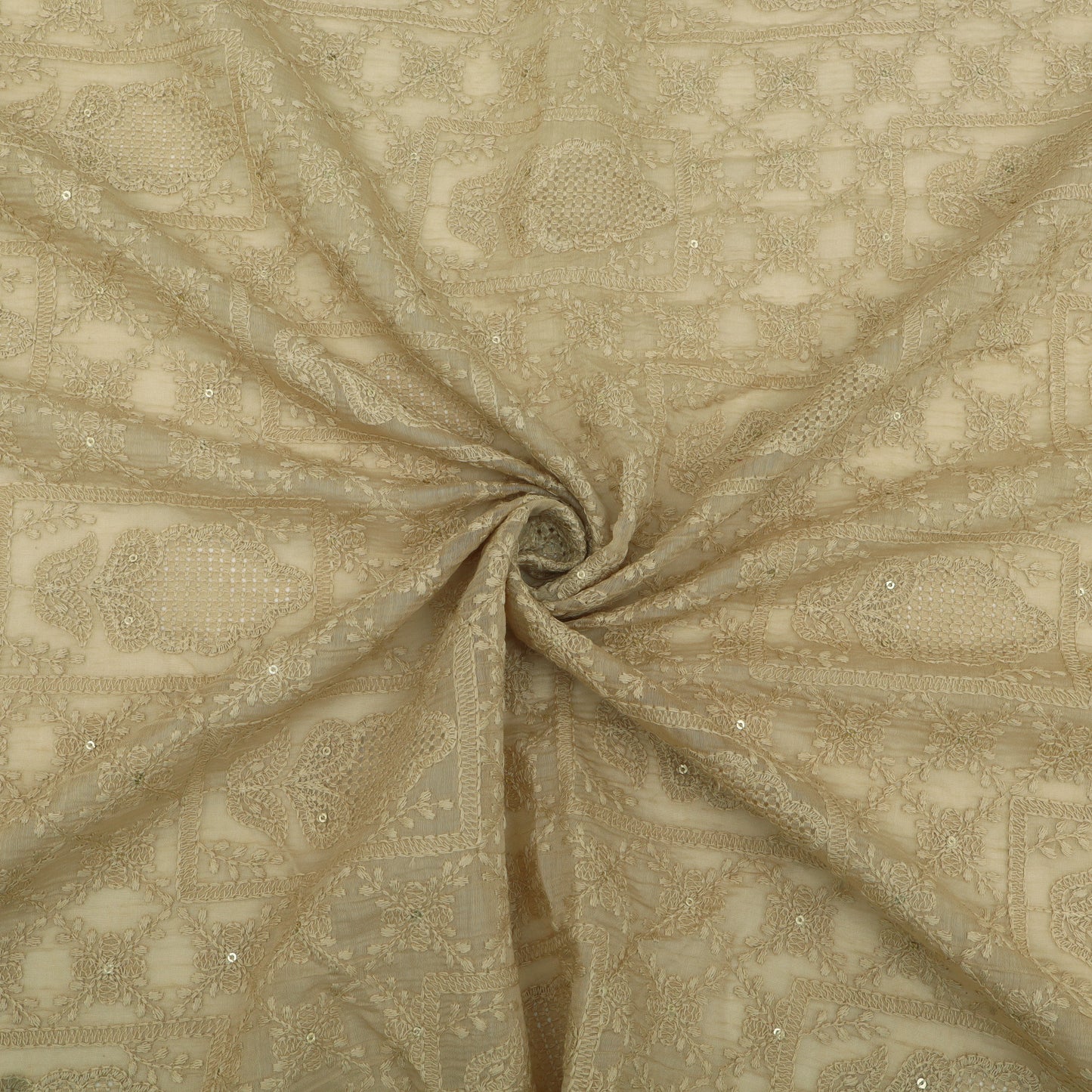 Chanderi Embroidery Fabric