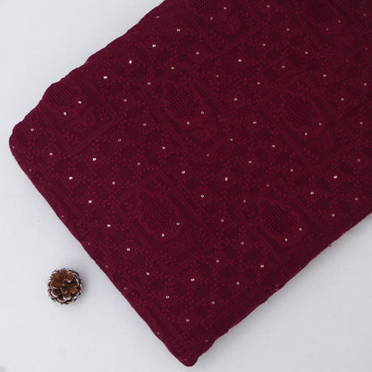 Chanderi Embroidery Fabric