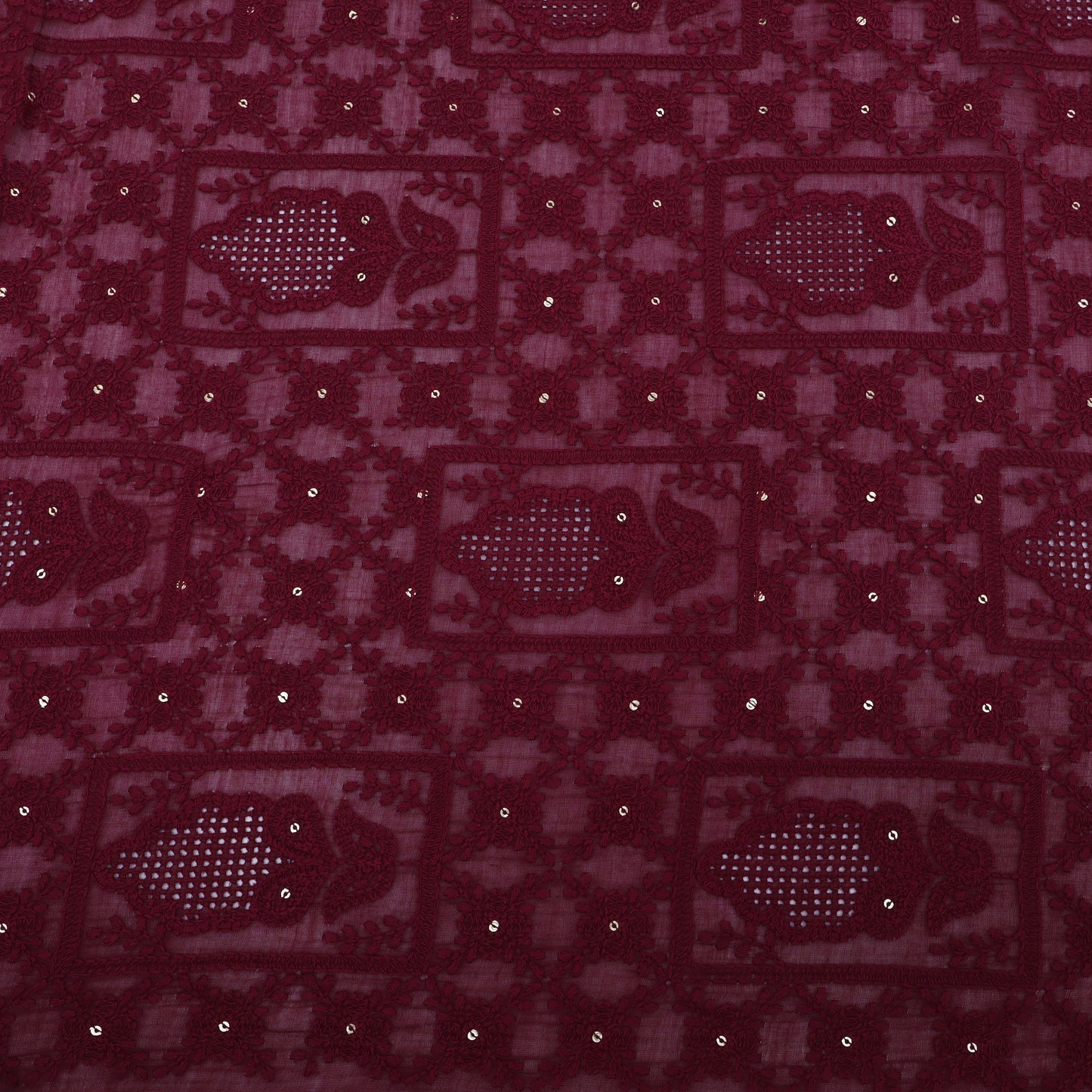 Chanderi Embroidery Fabric