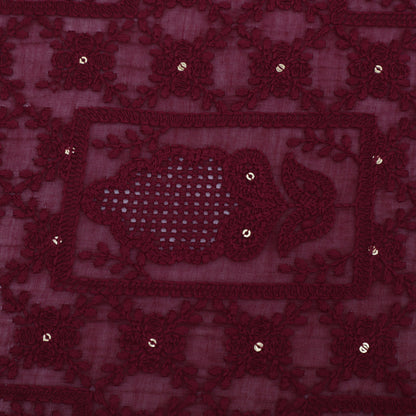 Chanderi Embroidery Fabric