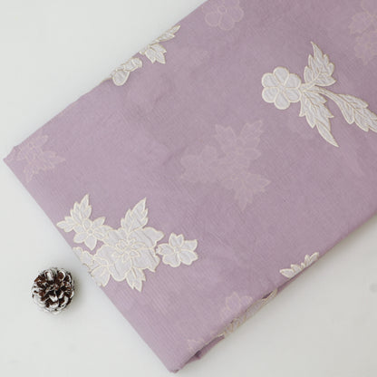 Mul Chanderi Embroidery Fabric