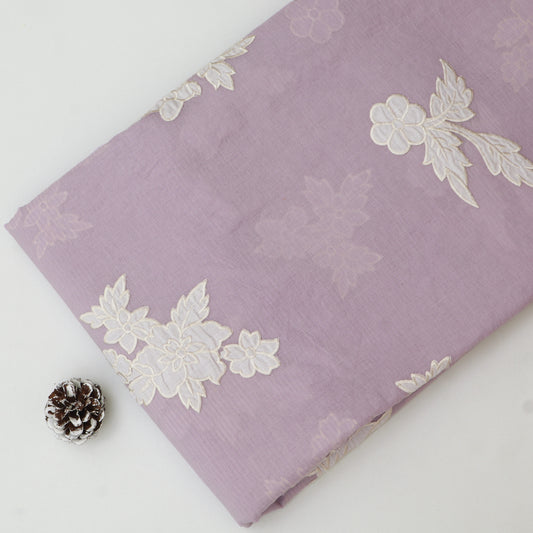 Mul Chanderi Embroidery Fabric