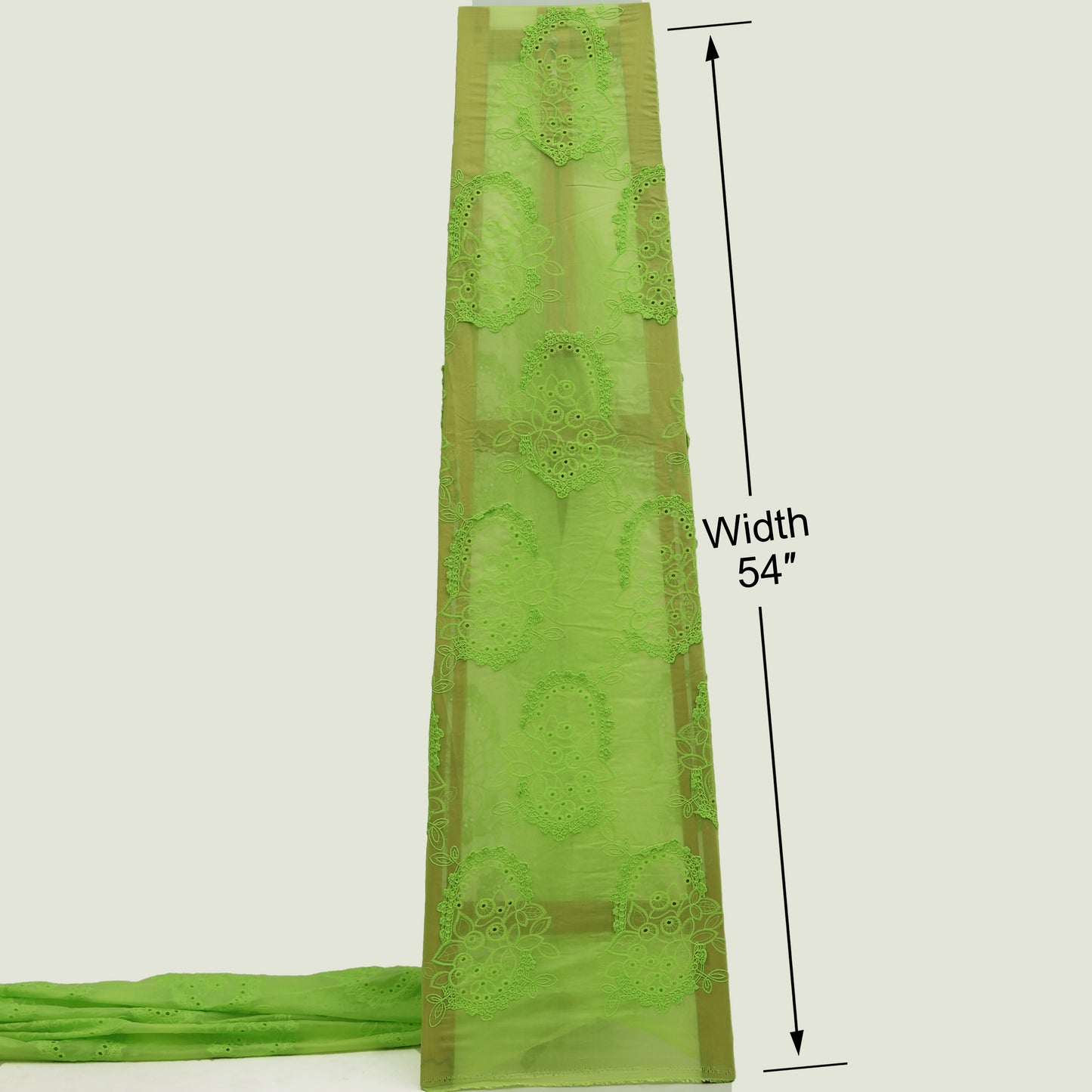 Chanderi Embroidery Fabric