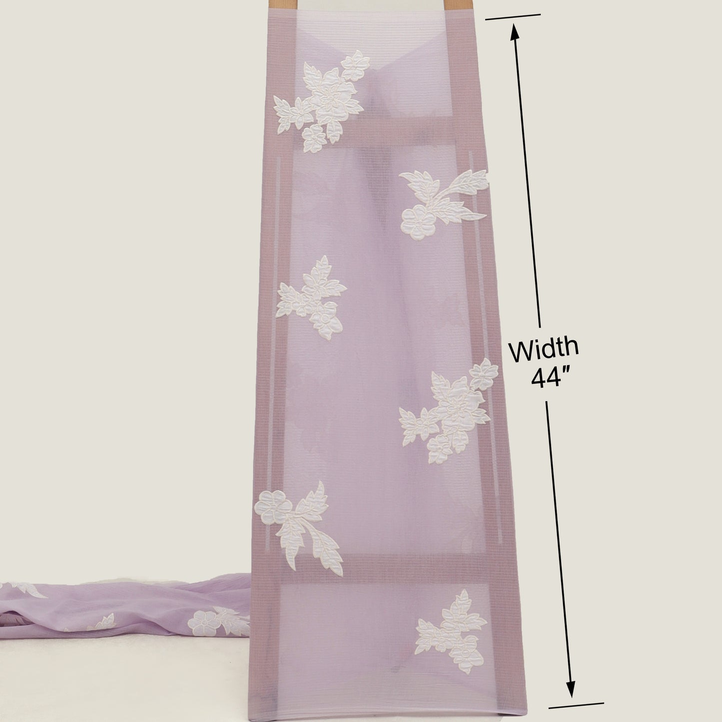Mul Chanderi Embroidery Fabric