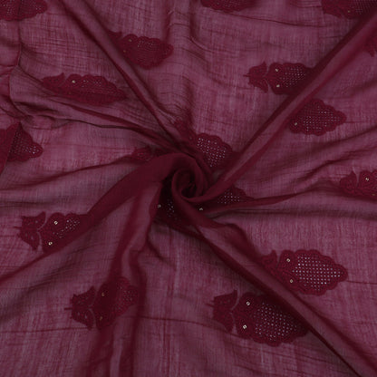 Chanderi Embroidery Fabric