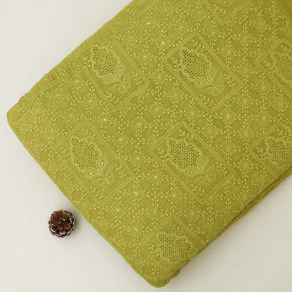 Chanderi Embroidery Fabric
