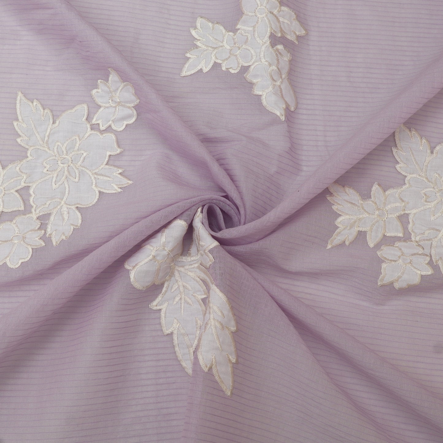 Mul Chanderi Embroidery Fabric