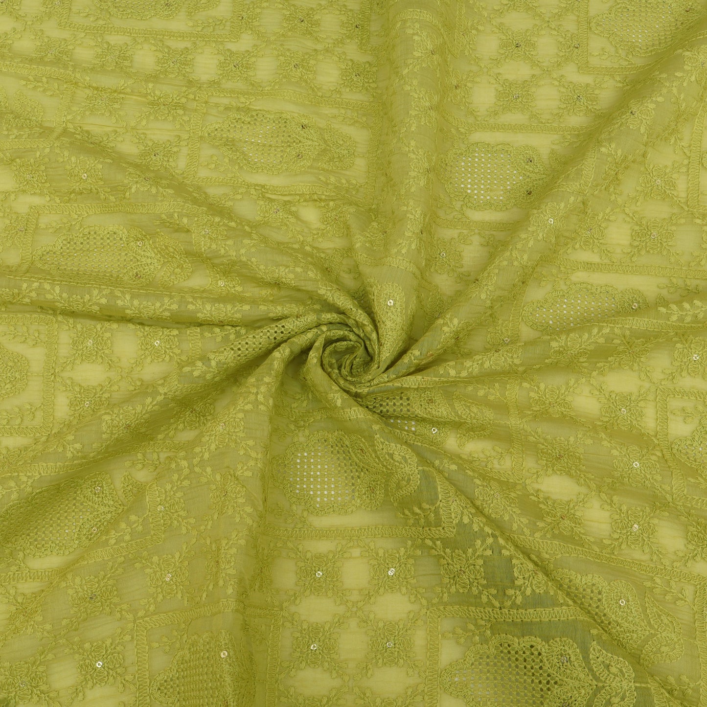Chanderi Embroidery Fabric