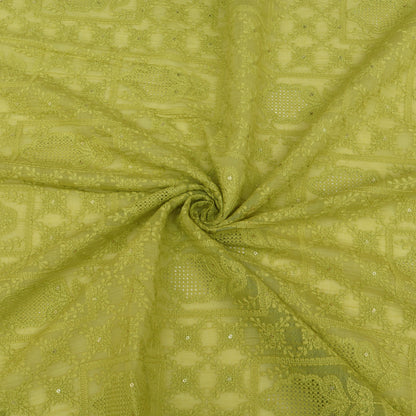 Chanderi Embroidery Fabric