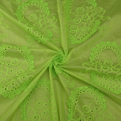 Chanderi Embroidery Fabric