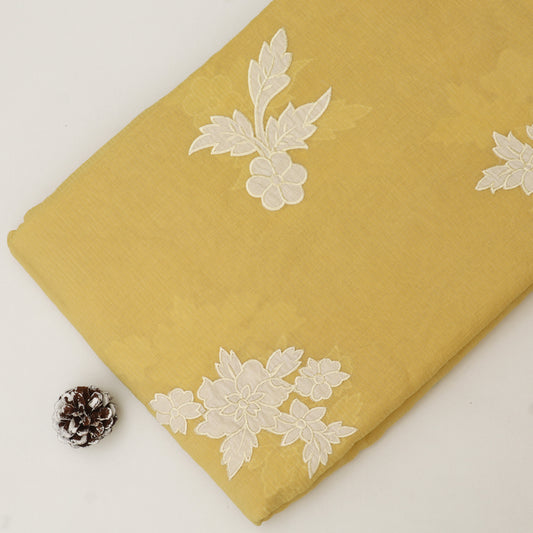 Mul Chanderi Embroidery Fabric