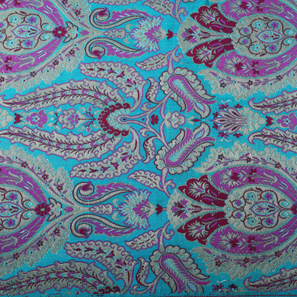 Multi-Color Kimkhab Brocade Fabric