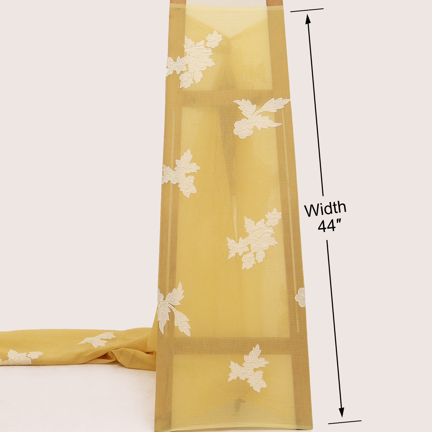 Mul Chanderi Embroidery Fabric