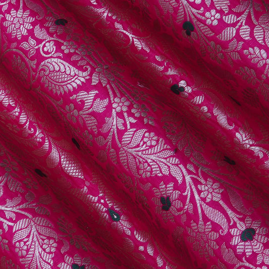 Rani Color Katan Meena  Brocade Fabric