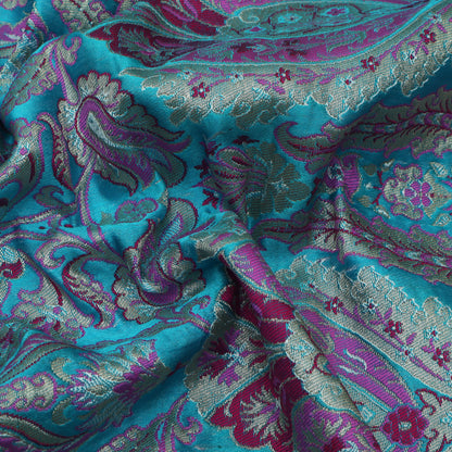 Multi-Color Kimkhab Brocade Fabric