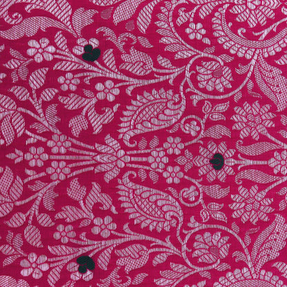 Rani Color Katan Meena  Brocade Fabric