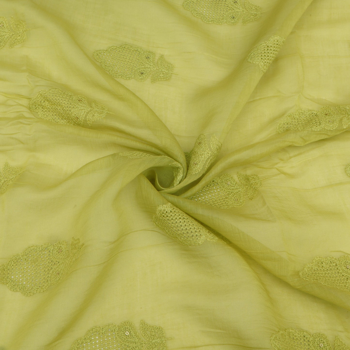 Chanderi Embroidery Fabric