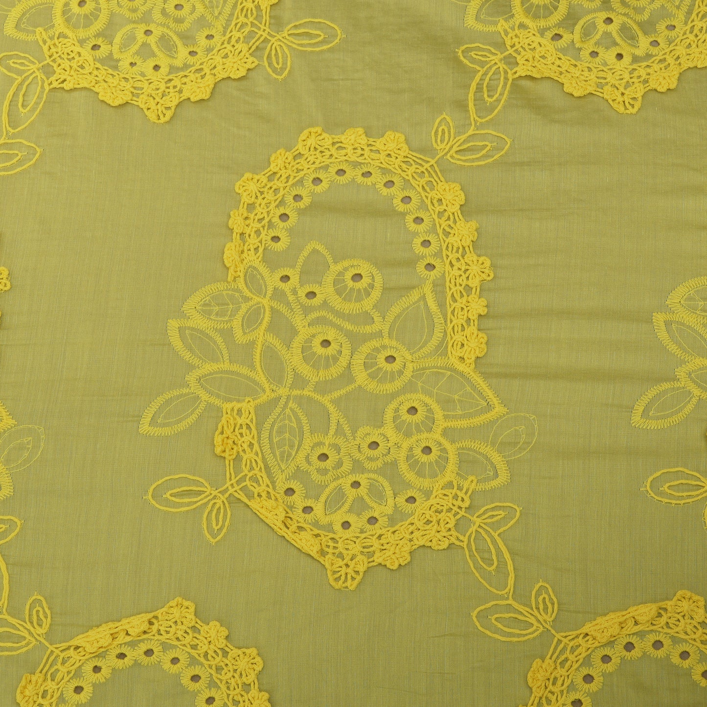 Chanderi Embroidery Fabric