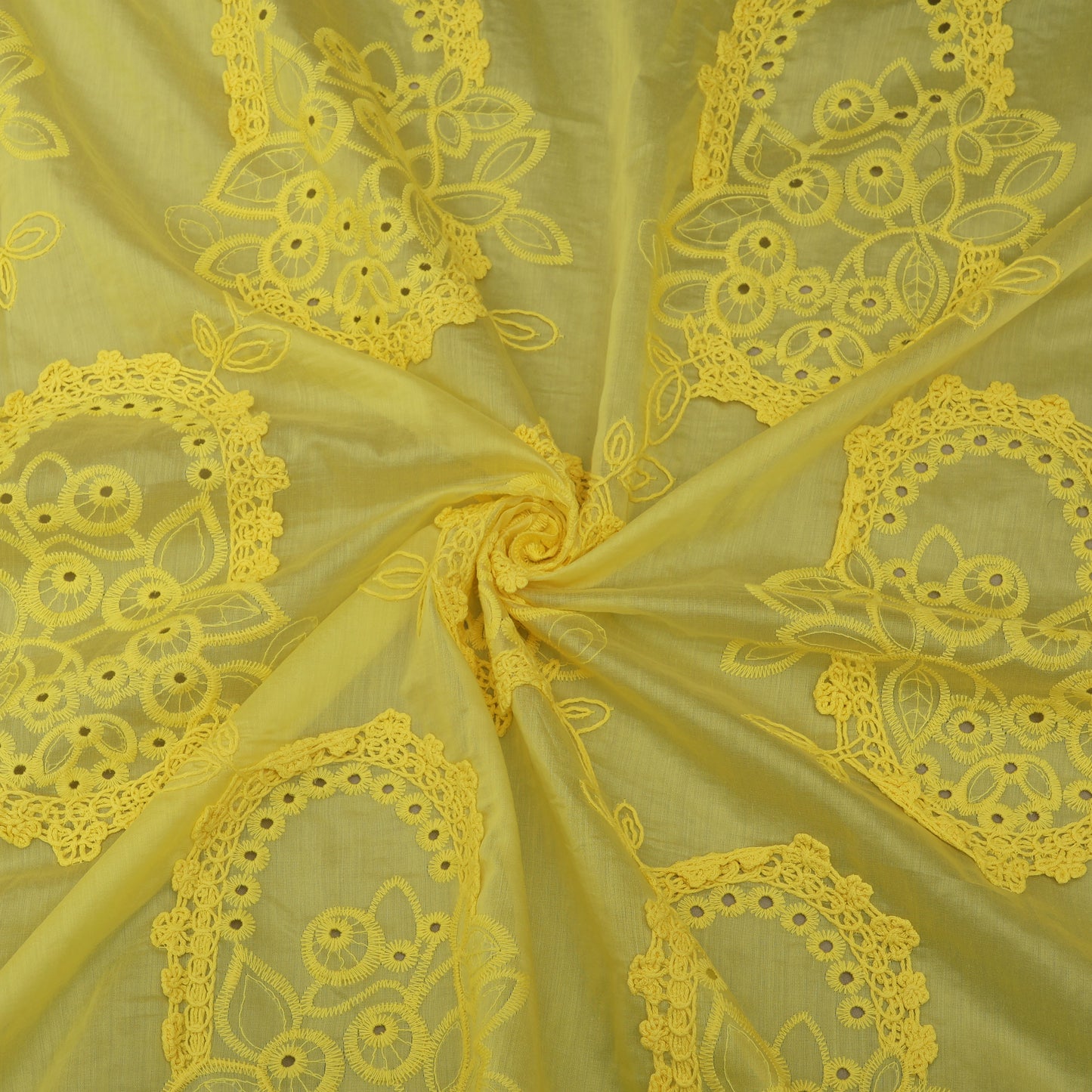 Chanderi Embroidery Fabric
