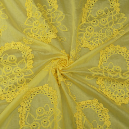 Chanderi Embroidery Fabric