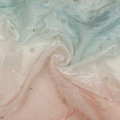 Satin Organza Embroidery Fabric