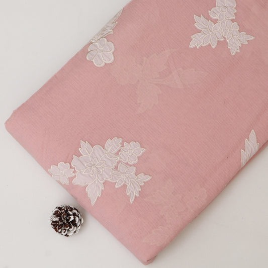 Mul Chanderi Embroidery Fabric