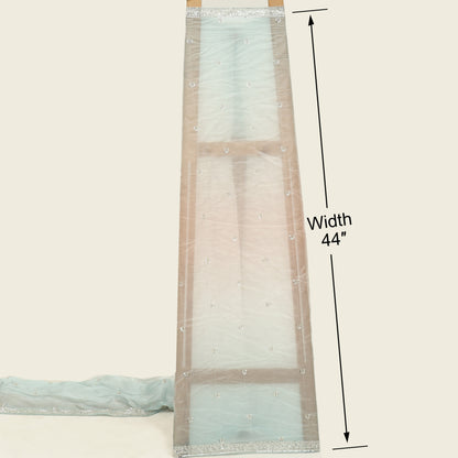 Satin Organza Embroidery Fabric
