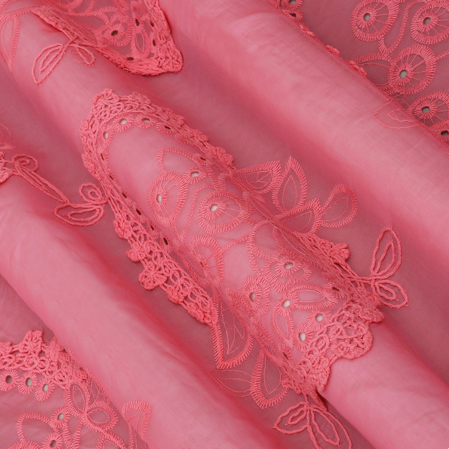 Chanderi Embroidery Fabric