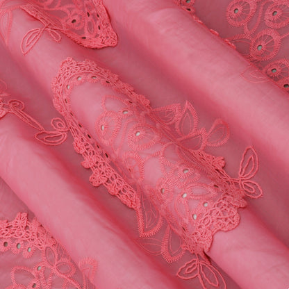 Chanderi Embroidery Fabric