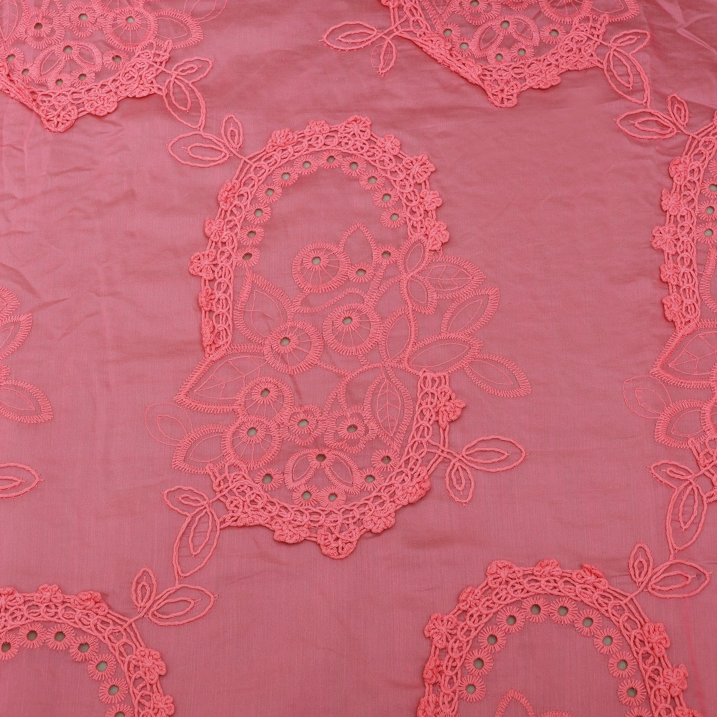Chanderi Embroidery Fabric