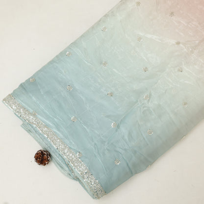 Satin Organza Embroidery Fabric