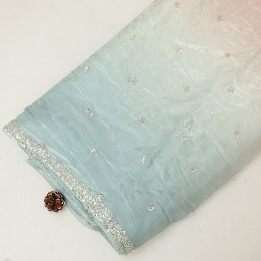 Satin Organza Embroidery Fabric