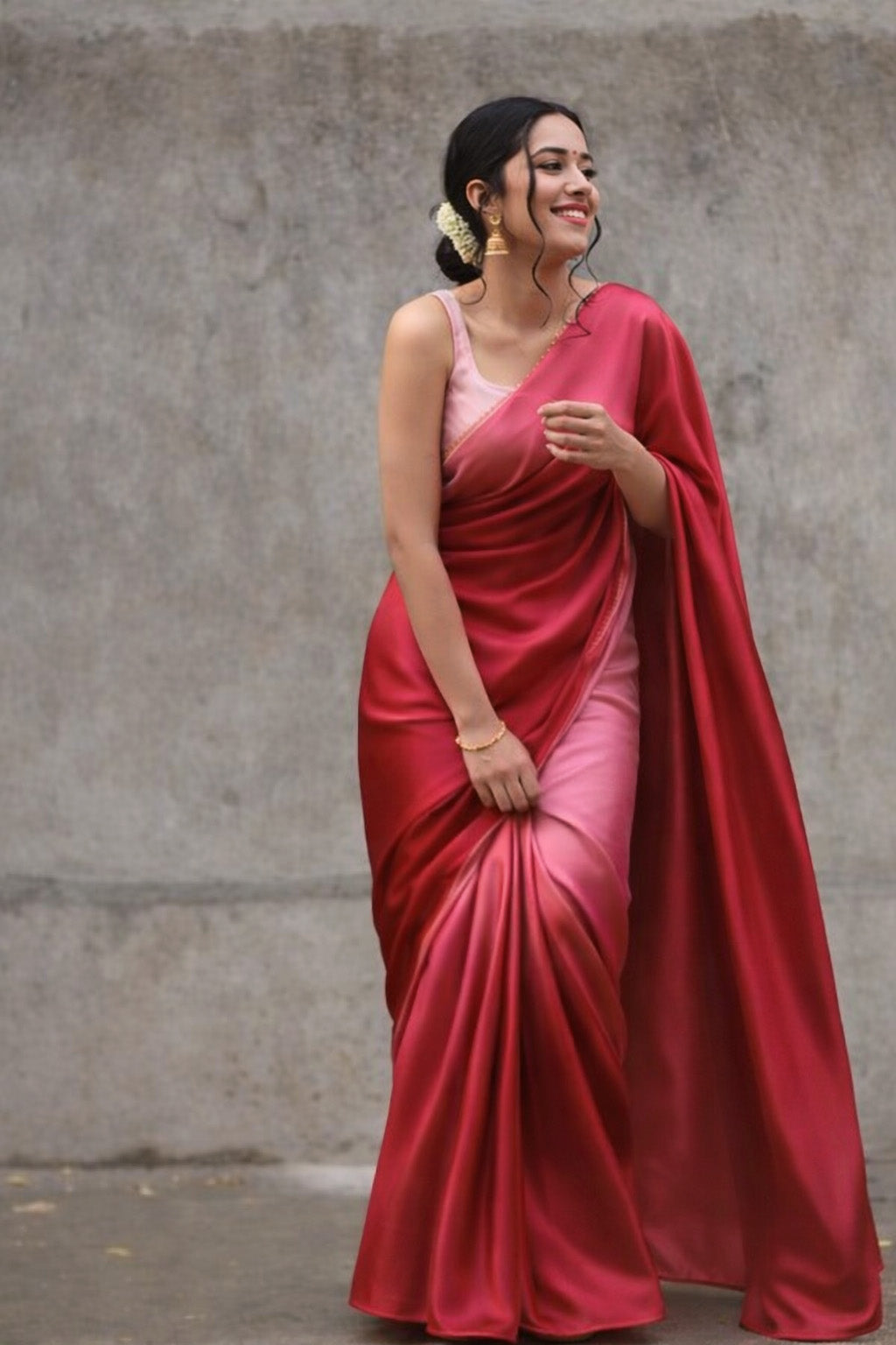 Satin Chinon Two Tone Fabric