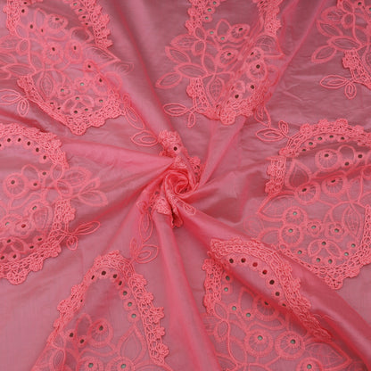 Chanderi Embroidery Fabric