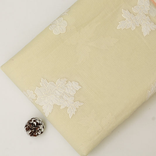 Mul Chanderi Embroidery Fabric