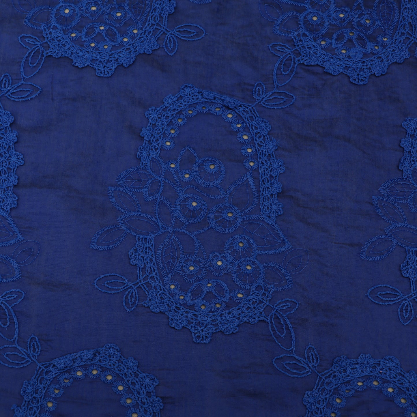 Chanderi Embroidery Fabric