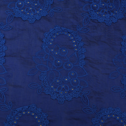 Chanderi Embroidery Fabric