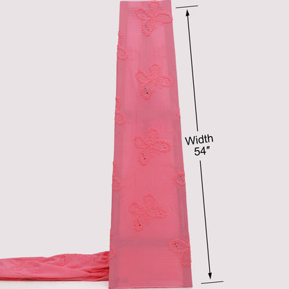 Chanderi Embroidery Fabric