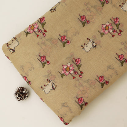 Chanderi Embroidery Fabric