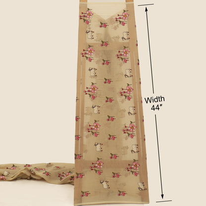 Chanderi Embroidery Fabric