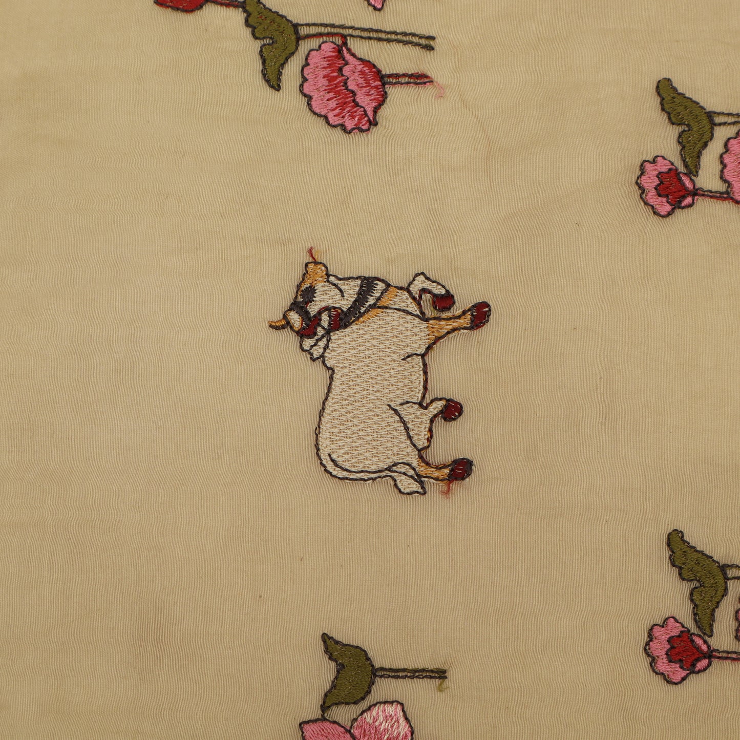 Chanderi Embroidery Fabric