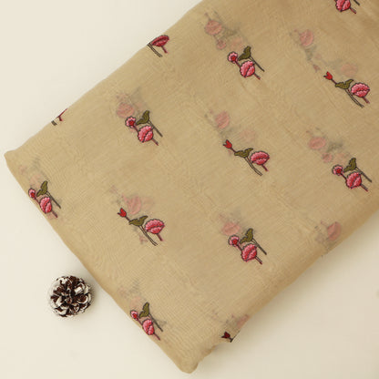 Chanderi Embroidery Fabric