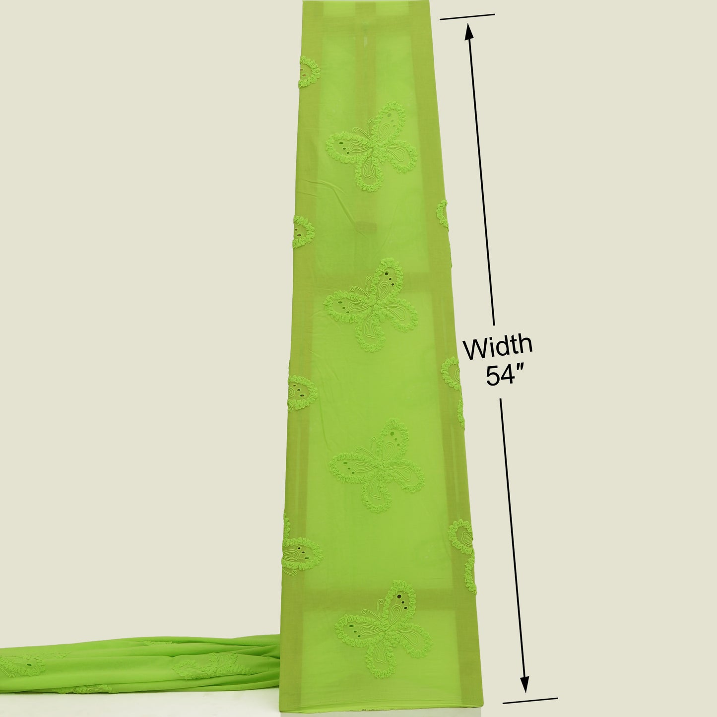 Chanderi Embroidery Fabric