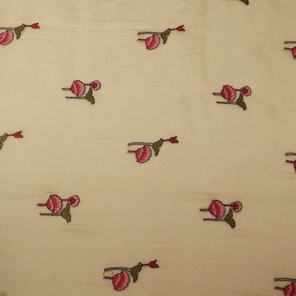 Chanderi Embroidery Fabric