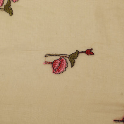 Chanderi Embroidery Fabric