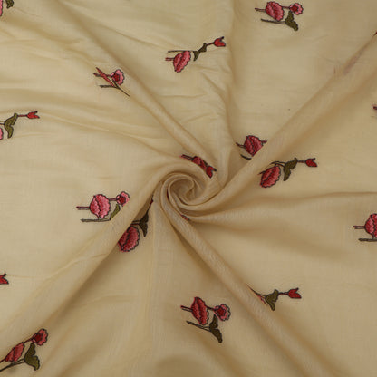 Chanderi Embroidery Fabric