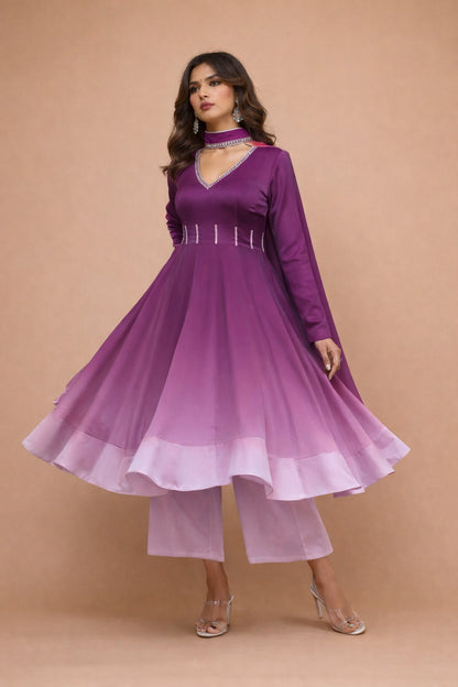 Satin Chinon Two Tone Fabric