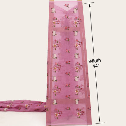 Chanderi Embroidery Fabric